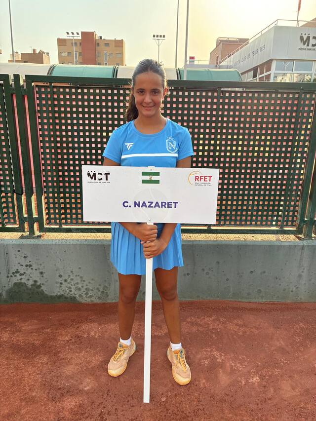 Jugadora del Club Nazaret en el Campeonato de España por equipos